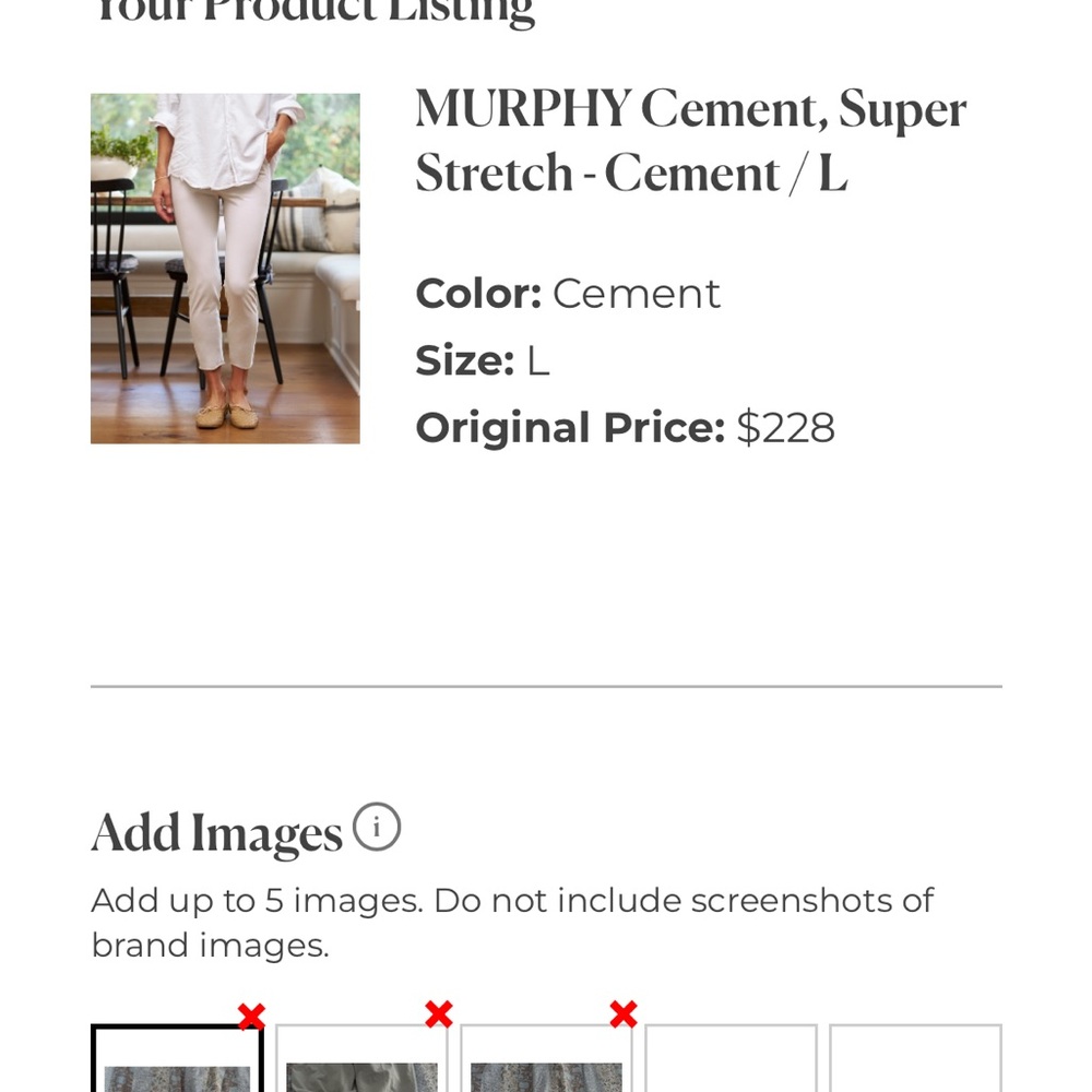 Frank & Eileen Cream Cropped Pants